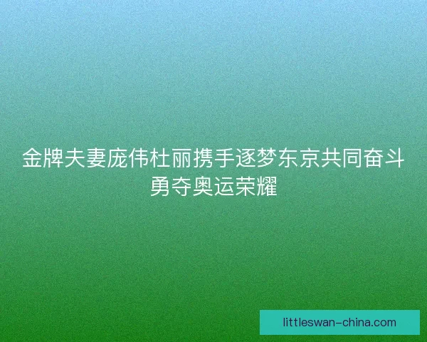 金牌夫妻庞伟杜丽携手逐梦东京共同奋斗勇夺奥运荣耀