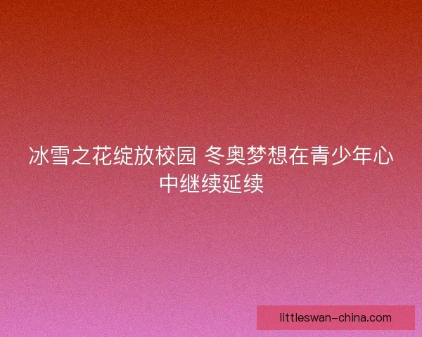 冰雪之花绽放校园 冬奥梦想在青少年心中继续延续